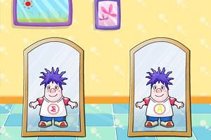 呆呆超人照镜子