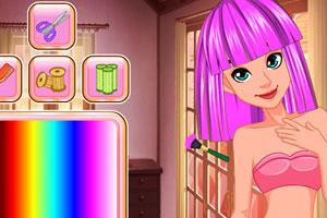 女孩感恩节前美容