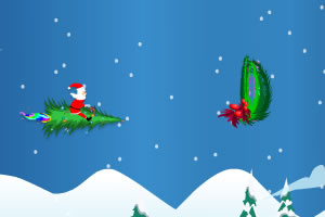 圣诞老人穿草圈