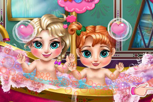 冰雪宝贝要洗澡