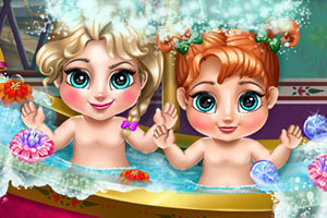 冰雪宝贝要洗澡