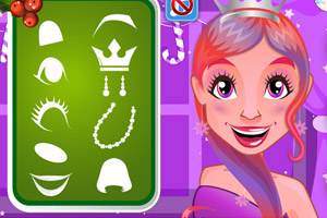 美女圣诞节前打扮