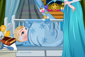 艾尔莎公主照顾宝贝