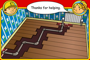 巴布铺设暖气管道