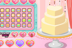 浪漫的婚礼蛋糕