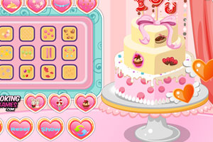 浪漫的婚礼蛋糕