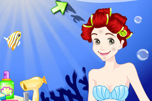 小美人鱼做美容