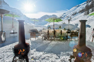 独自在阿尔卑斯山