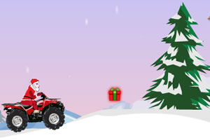 圣诞老人开车送礼物