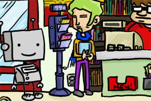 城市机器人买漫画