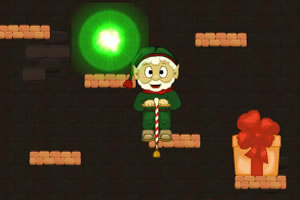 圣诞老人踩高跷