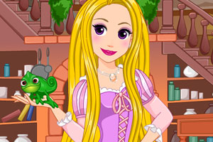 长发公主美发装扮