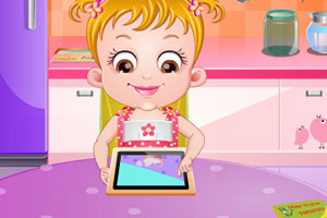 可爱宝贝种西红柿