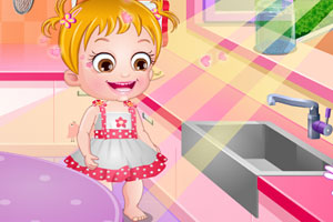 可爱宝贝种西红柿