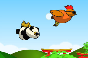 飞翔的熊猫圣诞版