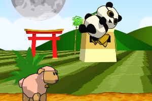 飞翔的熊猫圣诞版