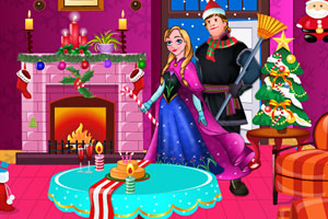 安娜和王子圣诞节打扫