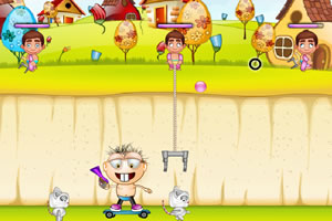 滑板少年救猫咪