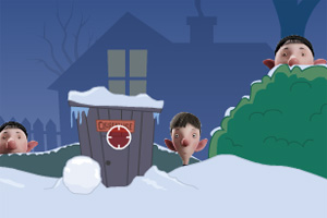 亚瑟圣诞打雪仗