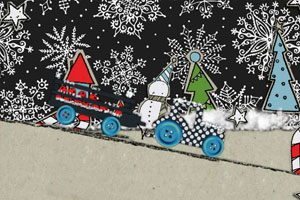 驾驶纽扣拖拉机