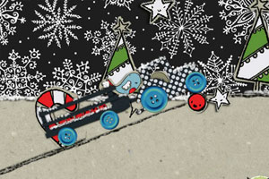 驾驶纽扣拖拉机