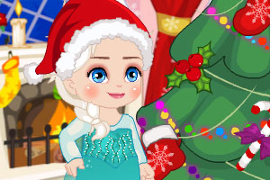 艾尔莎圣诞节偷懒