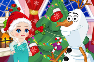 艾尔莎圣诞节偷懒