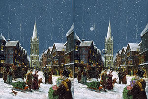 圣诞商业街找茬