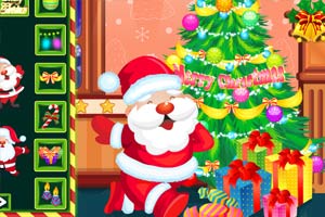 装饰蓬蓬的圣诞树