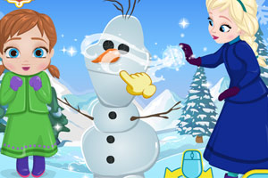 宝贝安娜冻伤了