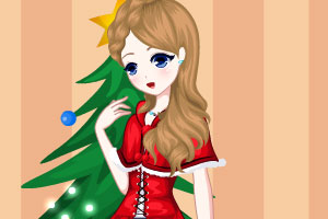 圣诞节美女装扮