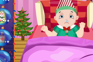 圣诞宝宝感冒了