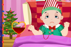 圣诞宝宝感冒了