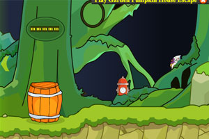 圣诞节花园逃生