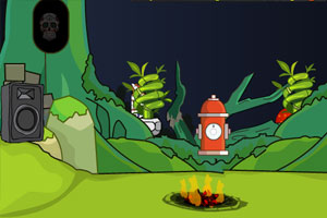 圣诞节花园逃生