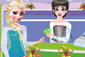 艾莎布置圣诞树