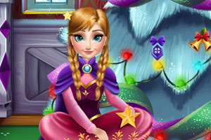 布置冰雪奇缘圣诞树