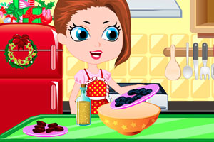 圣诞节冰激凌圣代