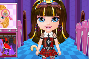 芭比宝贝怪物高中装扮