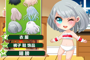 圣诞小精灵和圣诞树