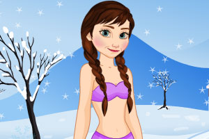 安娜装扮圣诞老人