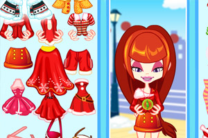 可爱女孩过圣诞节