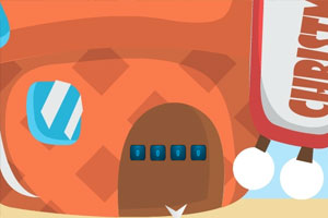 圣诞老人逃离甜品屋