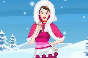 可爱芭比过圣诞