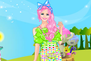 新年粉红糖果装