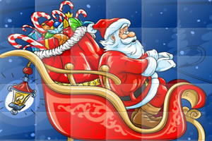 圣诞老人与雪橇