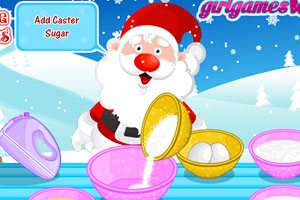 可爱圣诞老人蛋糕