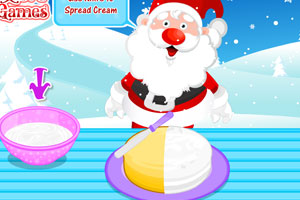 可爱圣诞老人蛋糕