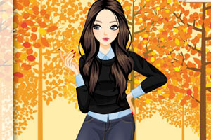 红叶公园的女生