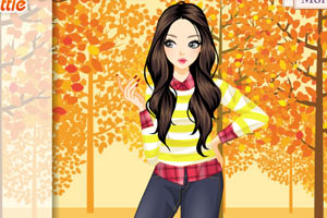 红叶公园的女生